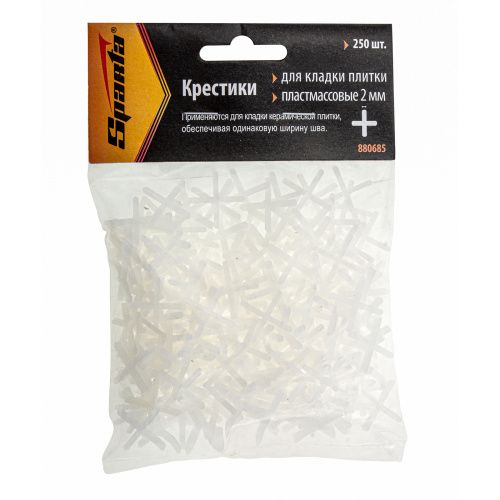 Крестики, 2.0 мм, для кладки плитки, 250 шт Sparta купить в Москве с доставкой по всей России | ProtosMarket.ru