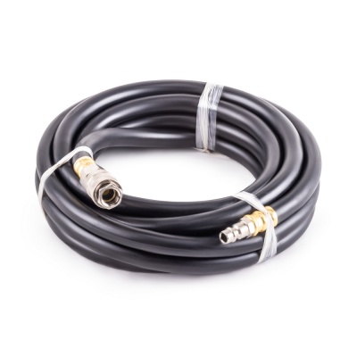 Резиновый маслостойкий воздушный шланг с фитингами Rapid, 20 бар, 15х9 мм, 5 м. AERO купить в Москве с доставкой по всей России | ProtosMarket.ru
