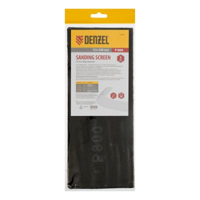 Сетка абразивная, P 800, 115 х 280 мм, 5 шт Denzel купить в Москве с доставкой по всей России | ProtosMarket.ru
