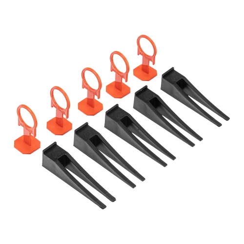 Комплект зажим и клин для системы выравнивания плитки СВП Кольцо, 40/40 шт. в пакете Сибртех купить в Москве с доставкой по всей России | ProtosMarket.ru