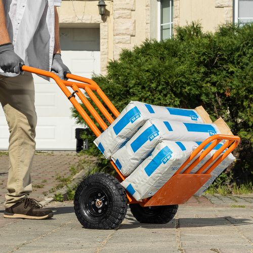 Тележка ручная 2-х колесная, облегченная, г/п 150кг, откидная платформа 430х355мм Сибртех купить в Москве с доставкой по всей России | ProtosMarket.ru