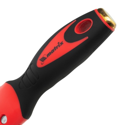 Шпатель фасадный из нержавеющей стали, 200 мм, двухкомпонентная ручка, широкое полотно Matrix купить в Москве с доставкой по всей России | ProtosMarket.ru