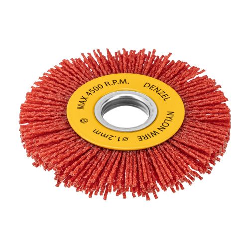 Щетка для УШМ, 100 мм, Плоская, нейлоновая щетина, посадка 22,2 мм Denzel купить в Москве с доставкой по всей России | ProtosMarket.ru