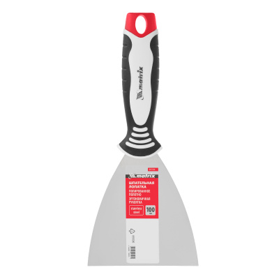 Шпательная лопатка из нержавеющей стали, 100 мм, трехкомпонентная ручка Matrix купить в Москве с доставкой по всей России | ProtosMarket.ru