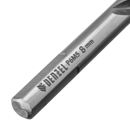 Сверло спиральное по металлу 8 x 117 мм, Р6М5, Golden Tip  Denzel купить в Москве с доставкой по всей России | ProtosMarket.ru