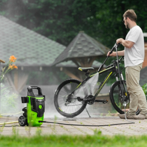 Моечная машина высокого давления АМ-1800, 1800 Вт, 140 бар, 350 л/ч, колесная Сибртех купить в Москве с доставкой по всей России | ProtosMarket.ru