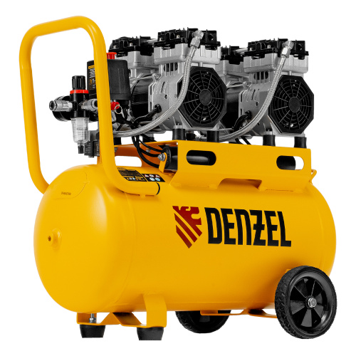 Компрессор безмасляный, малошумный DLS 1500/50, 1500 ВТ, 2x750, 50 л, 260 л/мин Denzel купить в Москве с доставкой по всей России | ProtosMarket.ru