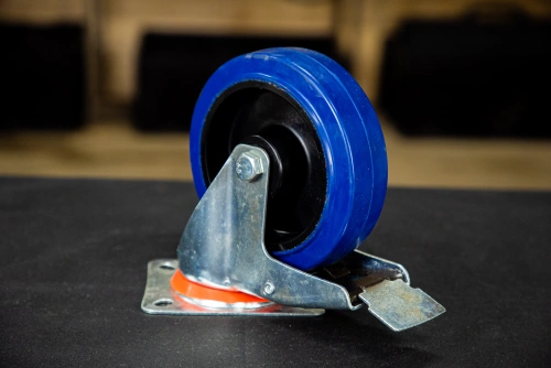 Колесо поворотное резина SRCLb 63 160 мм с тормозом (N) купить в Москве с доставкой по всей России | ProtosMarket.ru