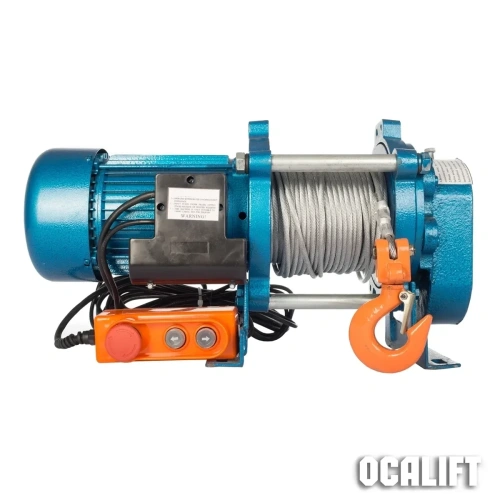 Лебедка ЛЭК KCD-500 E21 500 кг 220в с канатом 70 м купить в Москве с доставкой по всей России | ProtosMarket.ru