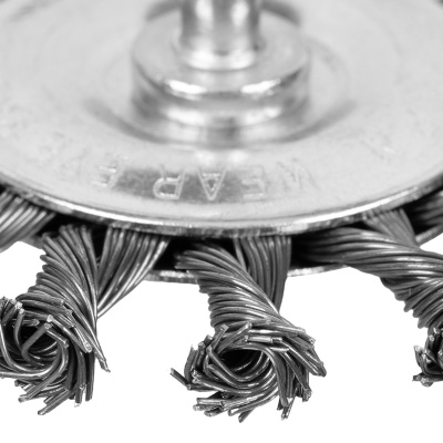 Щетка для дрели, 75 мм, плоская со шпилькой, крученая металлическая проволока Matrix купить в Москве с доставкой по всей России | ProtosMarket.ru