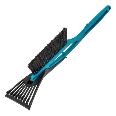 Щетка-сметка для снега со скребком 530 мм, бирюзовая Sparta купить в Москве с доставкой по всей России | ProtosMarket.ru