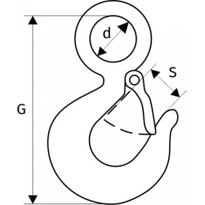 Крюк 320 А с защелкой 22 т купить в Москве с доставкой по всей России | ProtosMarket.ru