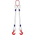 Строп канатный 2СК,  с 2 крюками 10Т x 5М купить в Москве с доставкой по всей России | ProtosMarket.ru