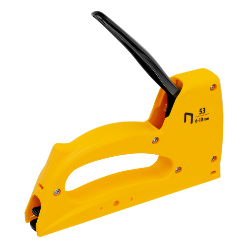 Степлер пластиковый, скобы в комплекте, тип 53, 6-10 мм Denzel купить в Москве с доставкой по всей России | ProtosMarket.ru