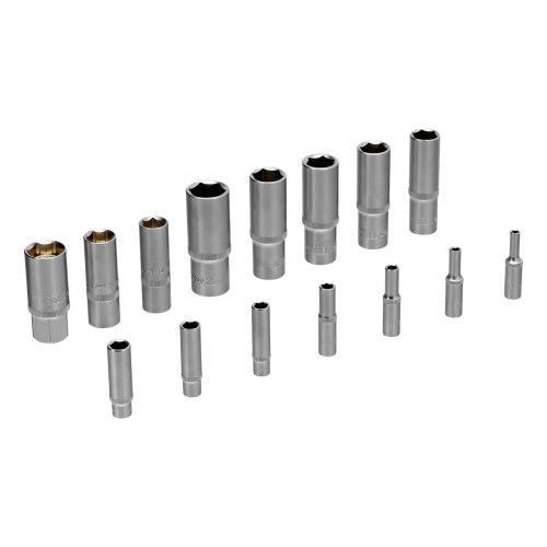 Набор инструментов, 1/2", 1/4", CrV, S2, пластиковый кейс, 194 предмета Denzel купить в Москве с доставкой по всей России | ProtosMarket.ru