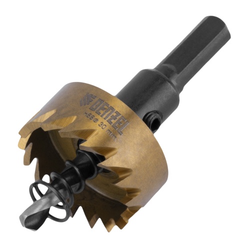 Коронка по металлу HSS, 30 мм, нитридтитановое покрытие Denzel купить в Москве с доставкой по всей России | ProtosMarket.ru