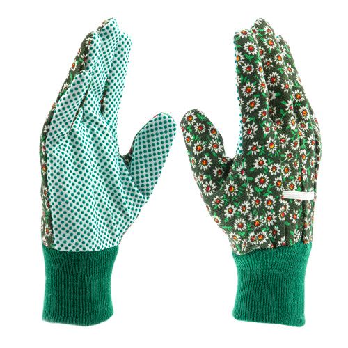 Перчатки садовые х/б ткань с ПВХ точкой, манжет, L Palisad купить в Москве с доставкой по всей России | ProtosMarket.ru
