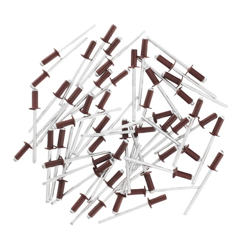 Заклепки 4.0 х 10 мм RAL 3005, красное вино, 50 шт Matrix купить в Москве с доставкой по всей России | ProtosMarket.ru