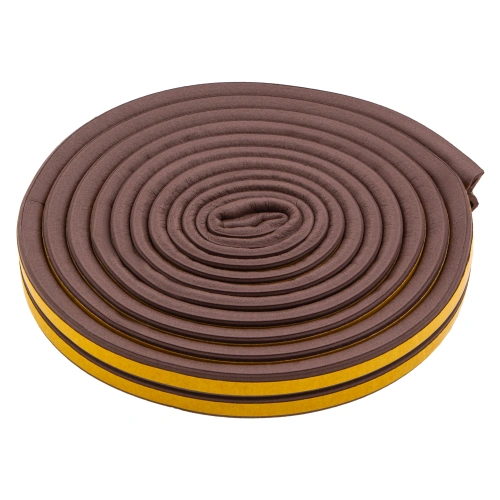 Уплотнитель резиновый, 6 м, профиль "D", коричневый Сибртех купить в Москве с доставкой по всей России | ProtosMarket.ru