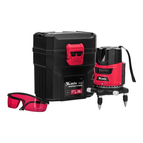 Лазерный уровень CRX-30R, 30 м, красный луч, батарейки, резьба 5/8" MTX купить в Москве с доставкой по всей России | ProtosMarket.ru