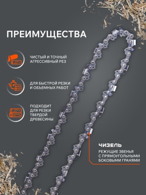 Цепь пильная PATRIOT 21BPE-64E (0,325quot;, 1,5 мм, 64 звена) купить в Москве с доставкой по всей России | ProtosMarket.ru