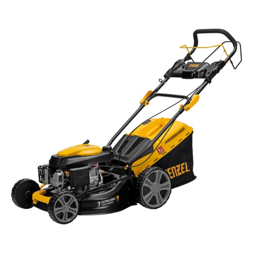 Газонокосилка бензиновая GLD-460SP, 146 куб.см, ширина 46 см, привод 7 уровней, травосборник 50 л Denzel купить в Москве с доставкой по всей России | ProtosMarket.ru