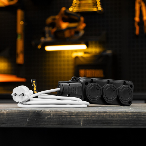 Шнур сетевой Energy Series, ПВС, 3 м, 2 x 1,5 мм, с неразборной вилкой, белый, Denzel купить в Москве с доставкой по всей России | ProtosMarket.ru