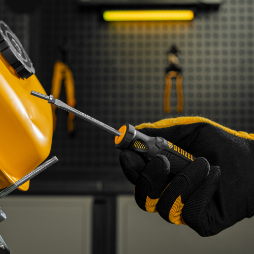 Отвертка SL5x75 мм, CrV, трехкомпонентная рукоятка Denzel купить в Москве с доставкой по всей России | ProtosMarket.ru