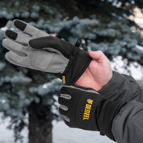Перчатки универсальные, искусственный мех, работа с сенсорным экраном, размер 10 Denzel купить в Москве с доставкой по всей России | ProtosMarket.ru