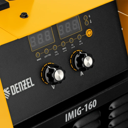 Аппарат инвертор. полуавтомат. cварки IMIG-160 Synergy, 160 А, ПВ 60%, катушка 5 кг Denzel по ценам производителя в Москве с доставкой по всей России