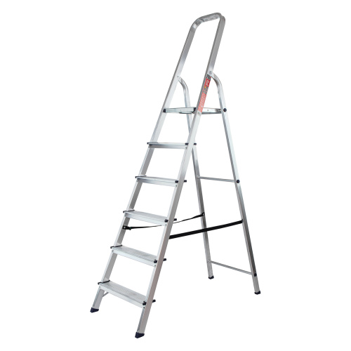 Стремянка усиленная, 6 ступеней, алюминиевая, MTX купить в Москве с доставкой по всей России | ProtosMarket.ru