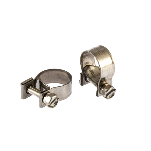 Хомуты металлические, MINI 14-16 мм, ширина 9 мм, винтовой, W4, 2 шт Сибртех купить в Москве с доставкой по всей России | ProtosMarket.ru