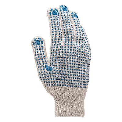 Перчатки трикотажные, с 2хПВХ точкой, 7 класс купить в Москве с доставкой по всей России | ProtosMarket.ru