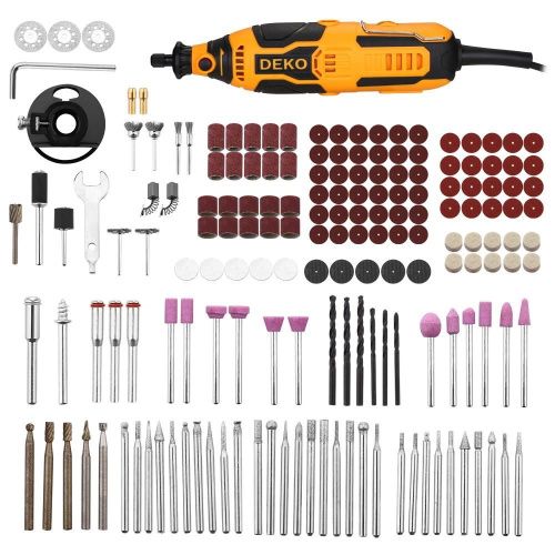 Гравер электрический DEKO ZKRT200 с регулировкой скорости, 200 Вт + набор аксессуаров 175 шт купить в Москве с доставкой по всей России | ProtosMarket.ru