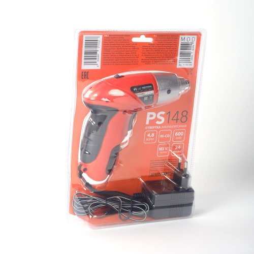Отвертка аккумуляторная PATRIOT PS 148,  4,8V, блистер + комплект бит купить в Москве с доставкой по всей России | ProtosMarket.ru