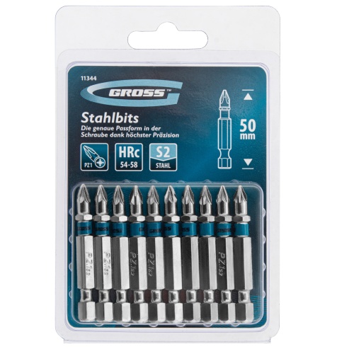 Бита РZ1 х 50, сталь S2, 10 шт. Gross купить в Москве с доставкой по всей России | ProtosMarket.ru
