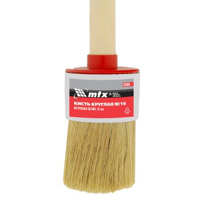 Кисть круглая №16 (55 мм) натуральная щетина, деревянная ручка MTX купить в Москве с доставкой по всей России | ProtosMarket.ru