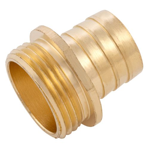 Штуцер для шланга 1" с наружной резьбой G1" Denzel по ценам производителя в Москве с доставкой по всей России