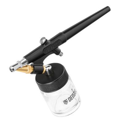 Аэрограф с нижним бачком AB2, 0,8 мм, 22 мл, 11 л/мин Denzel купить в Москве с доставкой по всей России | ProtosMarket.ru