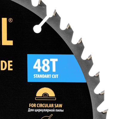 Пильный диск по дереву ф235 х 30 мм, 48 зубьев Denzel купить в Москве с доставкой по всей России | ProtosMarket.ru