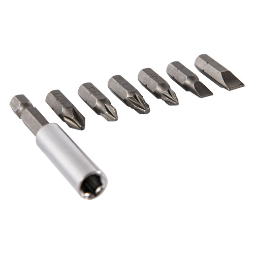 Набор бит, магнитный адаптер для бит, сталь 45Х, 7 предметов, пластиковый кейс Sparta купить в Москве с доставкой по всей России | ProtosMarket.ru