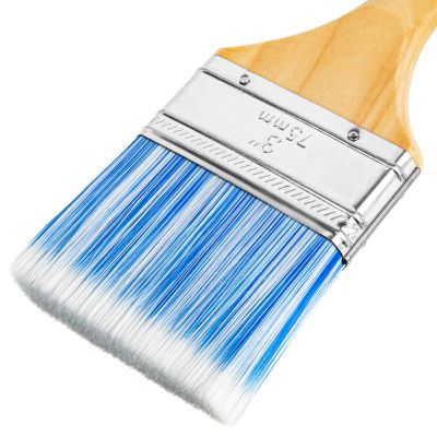 Кисть плоская "Евро" 3", искусственная щетина, деревянная ручка MTX купить в Москве с доставкой по всей России | ProtosMarket.ru