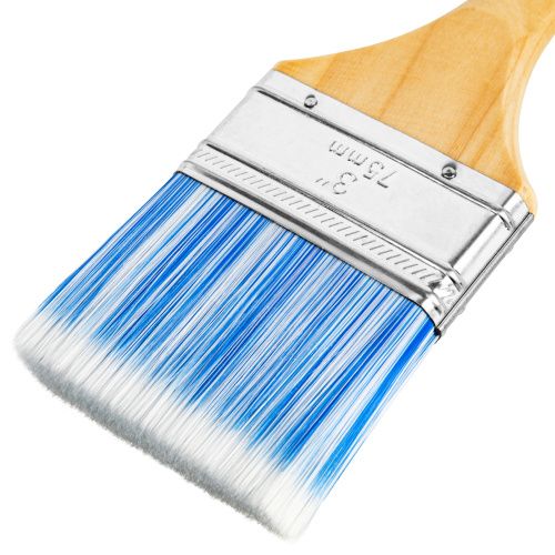 Кисть плоская "Евро" 3", искусственная щетина, деревянная ручка MTX купить в Москве с доставкой по всей России | ProtosMarket.ru