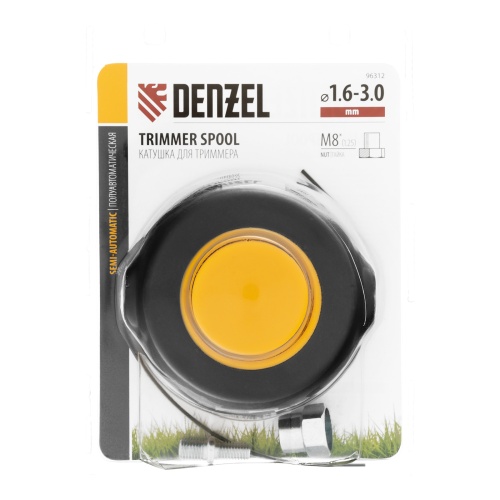 Катушка универсальная триммерная, гайка М8 х 1.25, гайка М10, винт М8-М10, левая резьба, шаг 1.25 мм Denzel купить в Москве с доставкой по всей России | ProtosMarket.ru