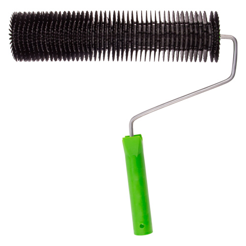 Валик игольчатый для наливных полов с ручкой, острая игла, 300 мм Сибртех купить в Москве с доставкой по всей России | ProtosMarket.ru