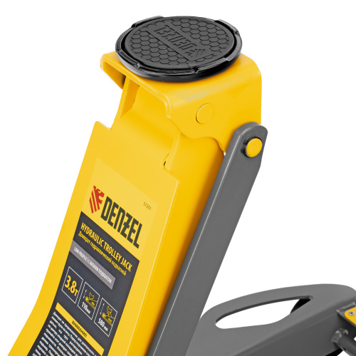 Домкрат гидравлический подкатной, 3,8 т, 110-580 мм, быстрый подъем, низкий подхват, проф. Denzel по ценам производителя в Москве с доставкой по всей России