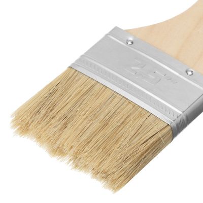 Кисть плоская "Стандарт" 2.5" (63 мм) натуральная щетина, деревянная ручка MTX купить в Москве с доставкой по всей России | ProtosMarket.ru