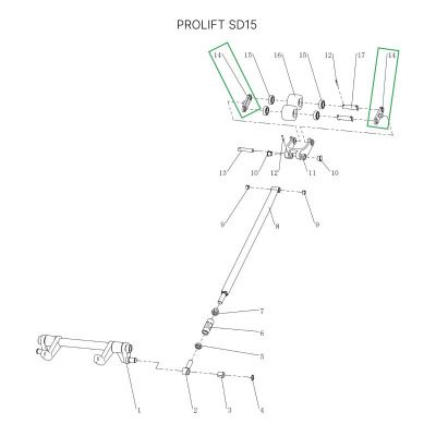 Соединительная пластина роликов для тележек SD15 купить в Москве с доставкой по всей России | ProtosMarket.ru