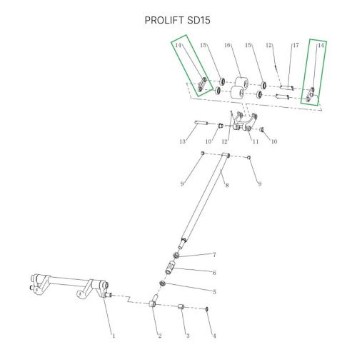 Соединительная пластина роликов для тележек SD15 купить в Москве с доставкой по всей России | ProtosMarket.ru