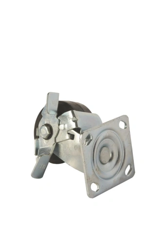 Колесо большегрузное поворотное SCdb 42 100 мм обрезиненное с тормозом (N) по ценам производителя в Москве с доставкой по всей России